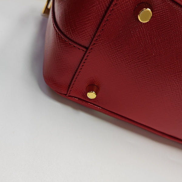 Patent Leather Shoulder Bag Red