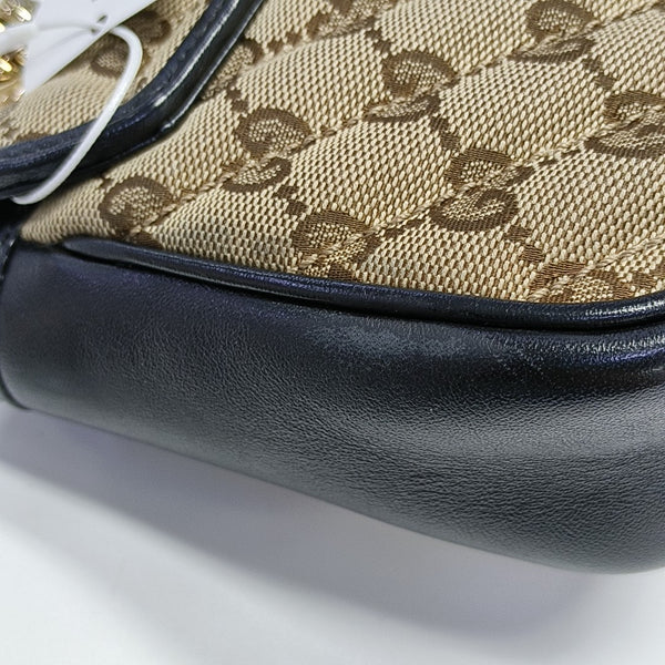 GG Marmont Small Quilted Canvas Brown