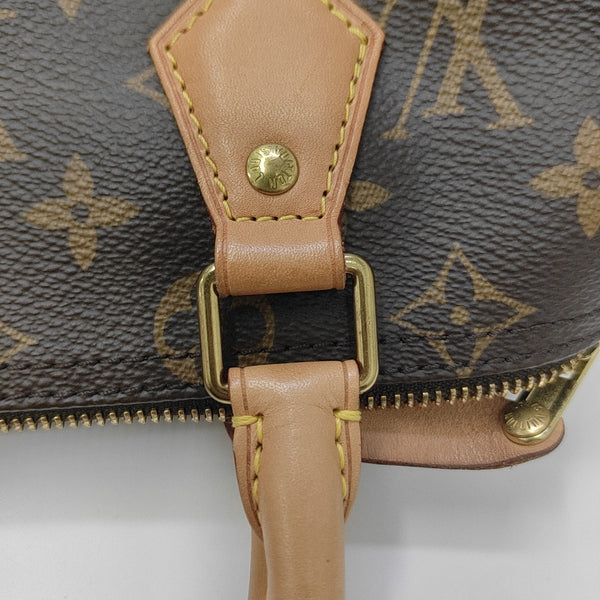 SPEEDY 25 Monogram Coated Canvas Brown