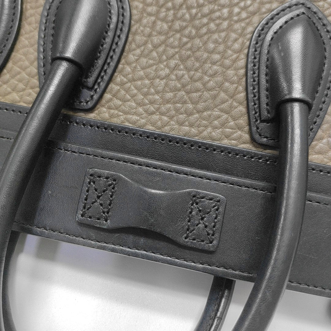 LUGGAGE Nano Calfskin Gray