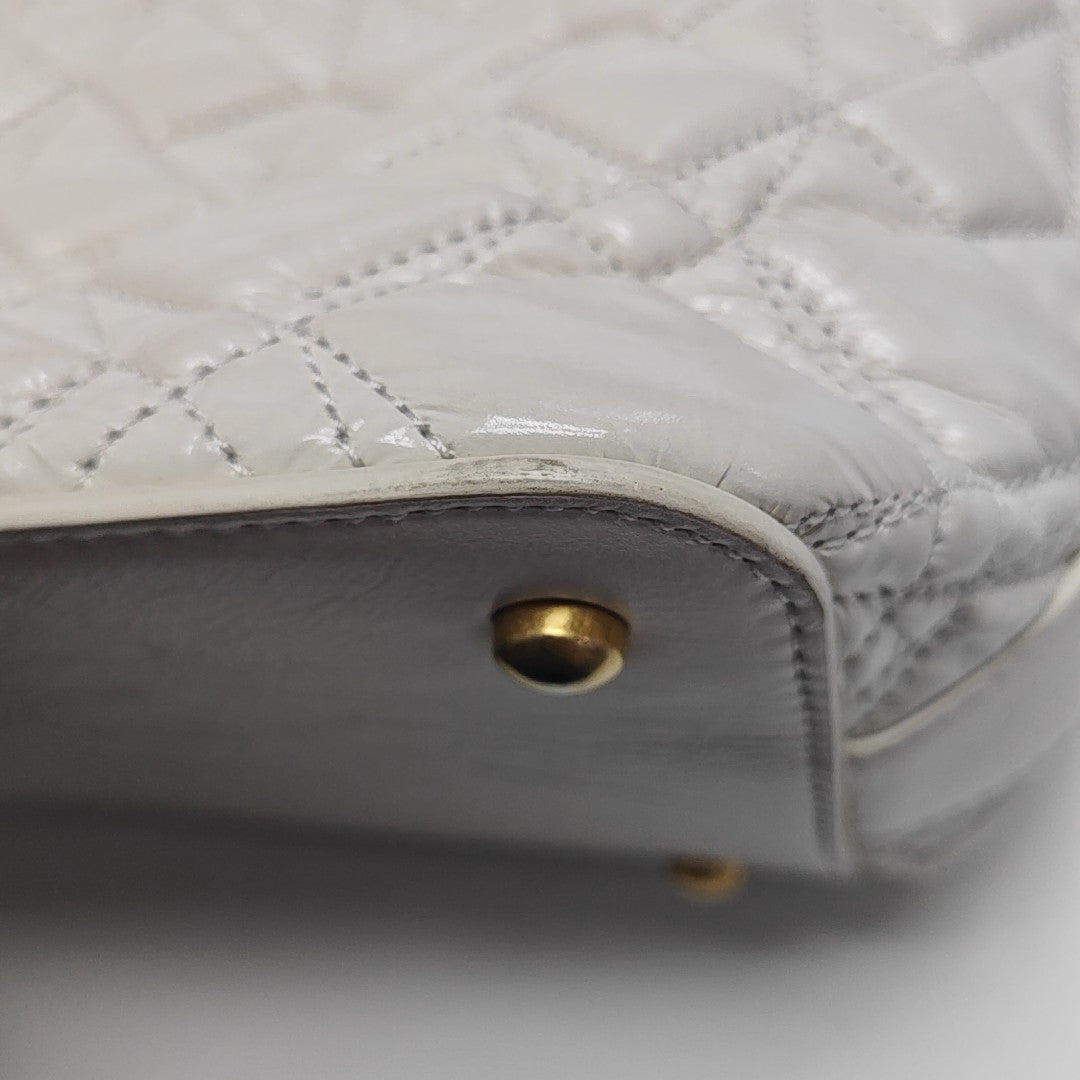 HOBO Quilted Calfskin White