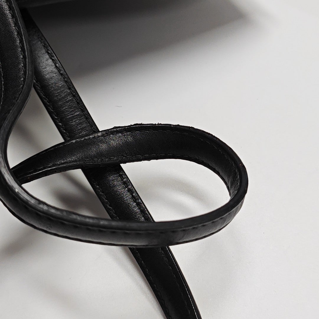 Panarea Cannage Coated Canvas Black