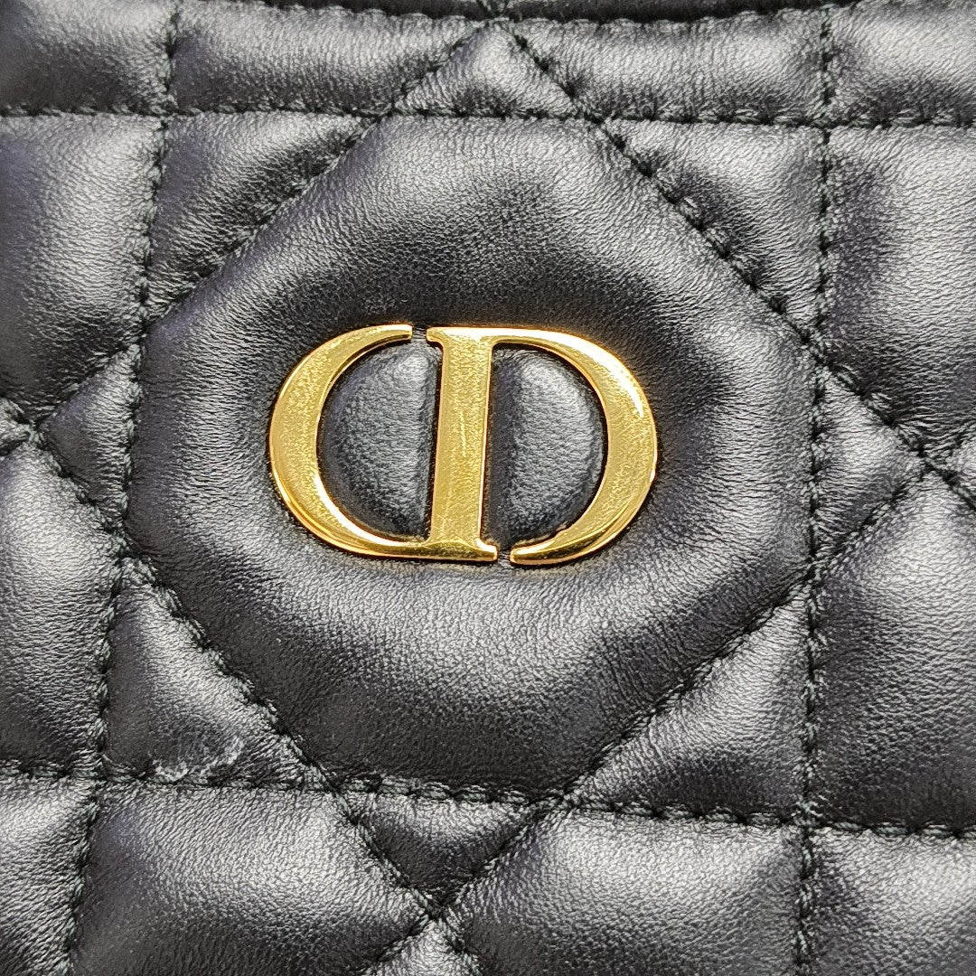 Miss Caro Mini Cannage Lambskin Black