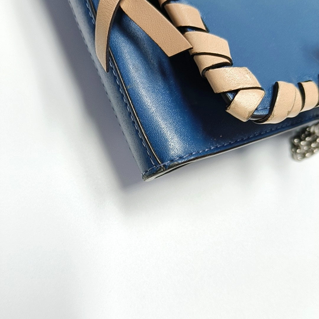 Authenticated pre-owned  Kan I F Calfskin Blue - Shoulder Bag at Looply