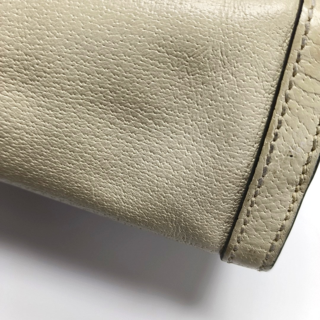Ophidia Small Calfskin White