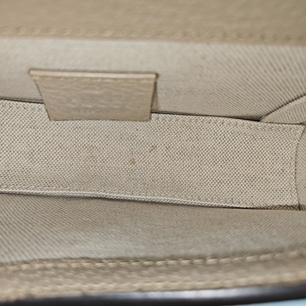 Horsebit 1955 Mini Monogram Coated Canvas Beige