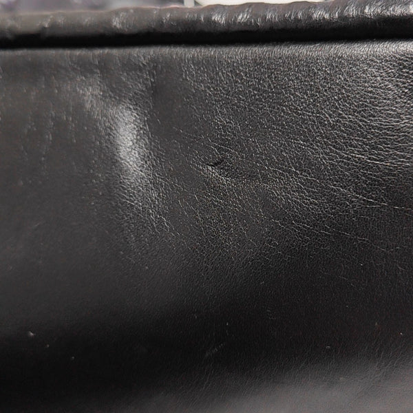 Calfskin Top Handle Bag Black