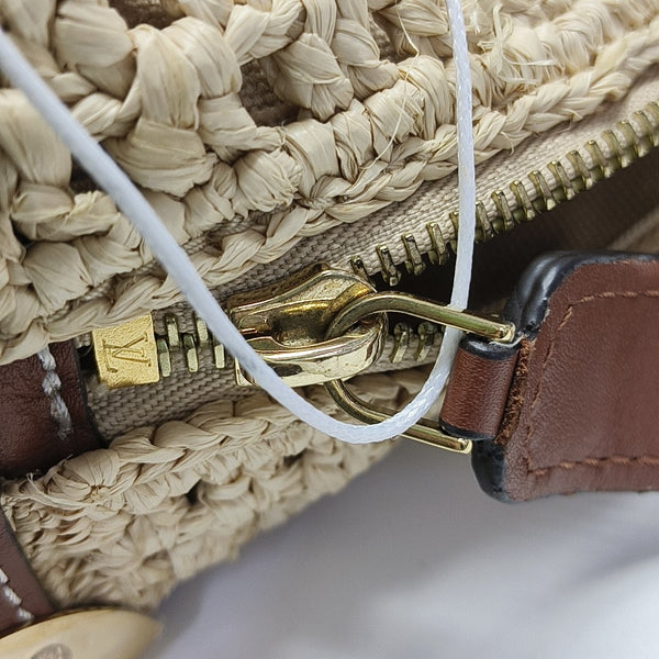 Straw Shoulder Bag MM Beige