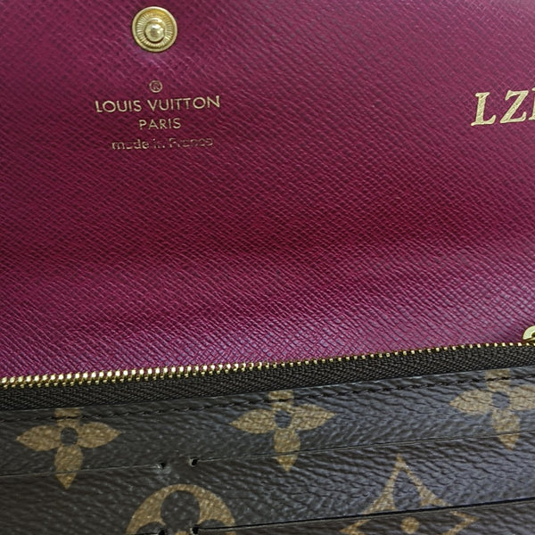 EMILIE Monogram Coated Canvas Brown Wallet