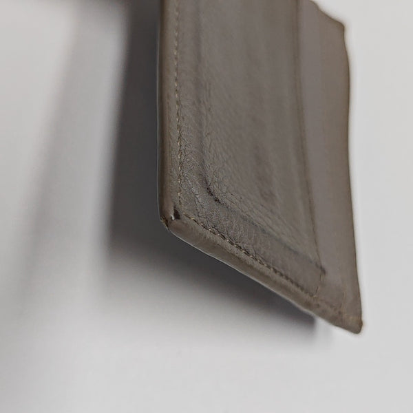 Leather Card Holder Gray