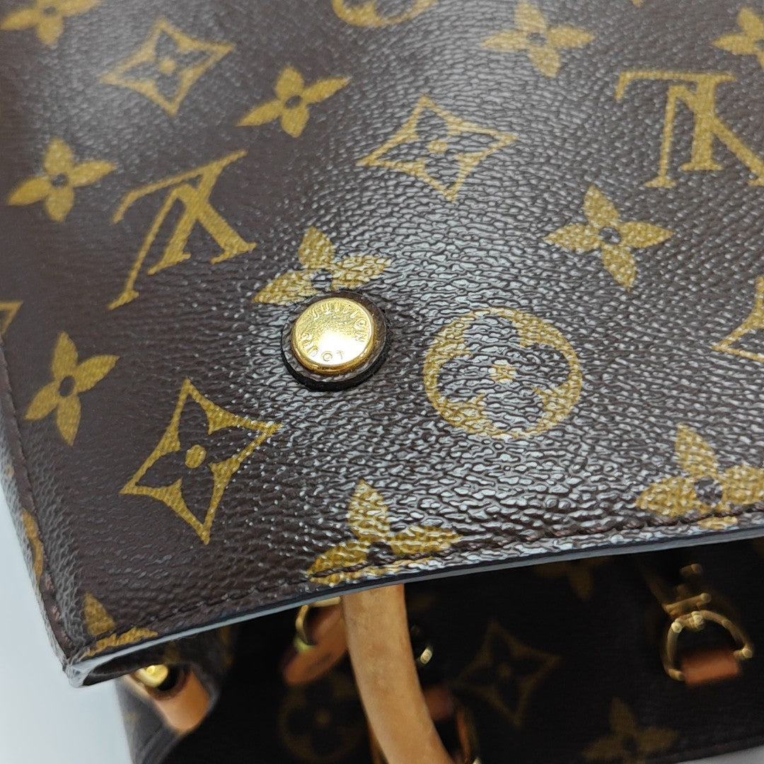 MONTAIGNE Monogram Coated Canvas Brown