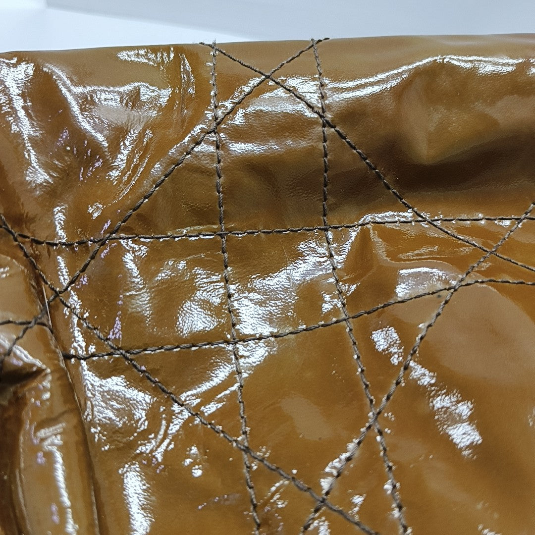 Le Trente Cannage Patent Leather Brown