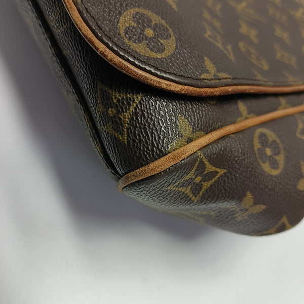 VALMY Monogram Coated Canvas Brown