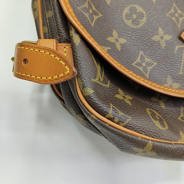 SAUMUR Monogram Coated Canvas Brown