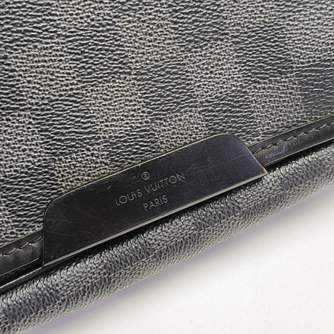 DANIEL Damier Graphite Coated Canvas Gray