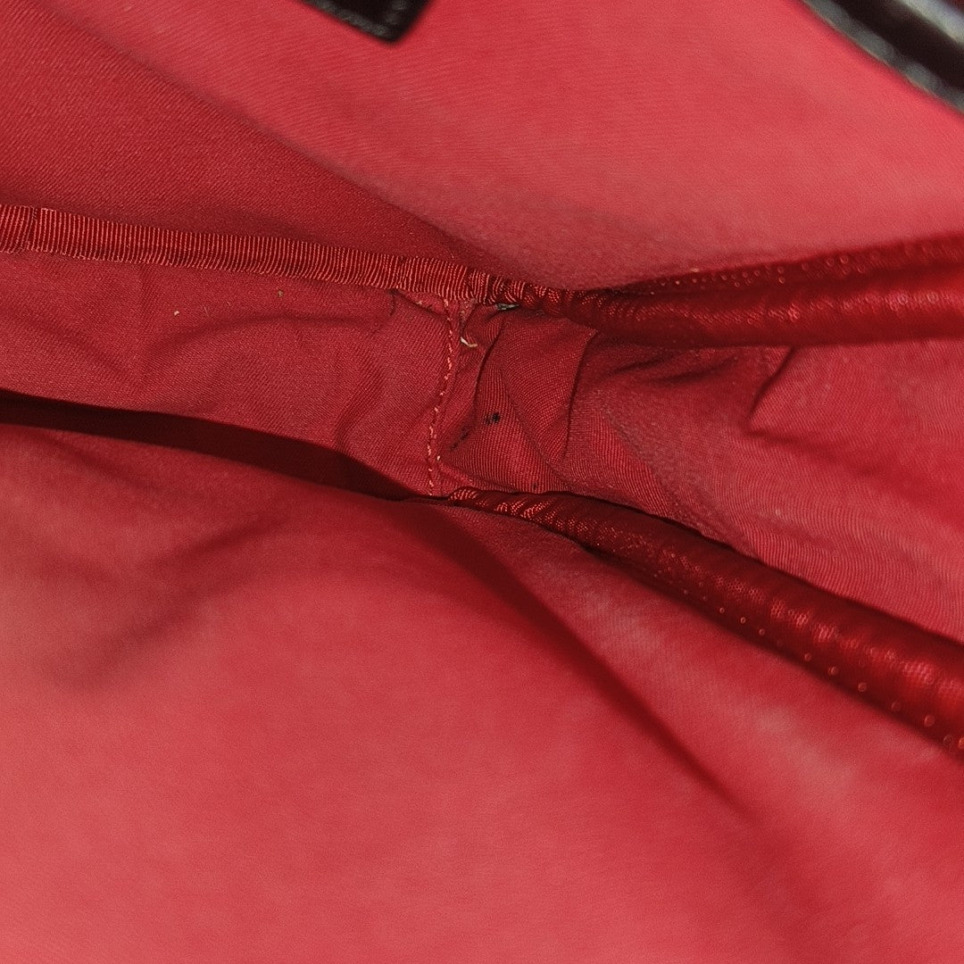 Fabric Shoulder Bag Brown