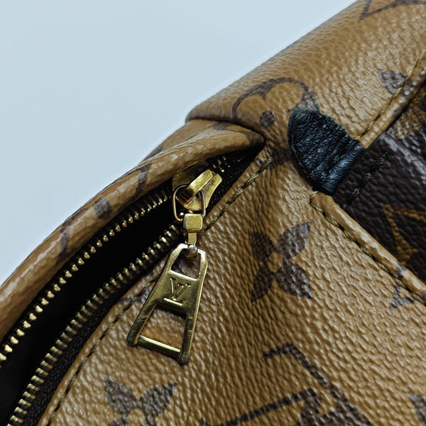 PALM SPRINGS Mini Monogram Coated Canvas Brown