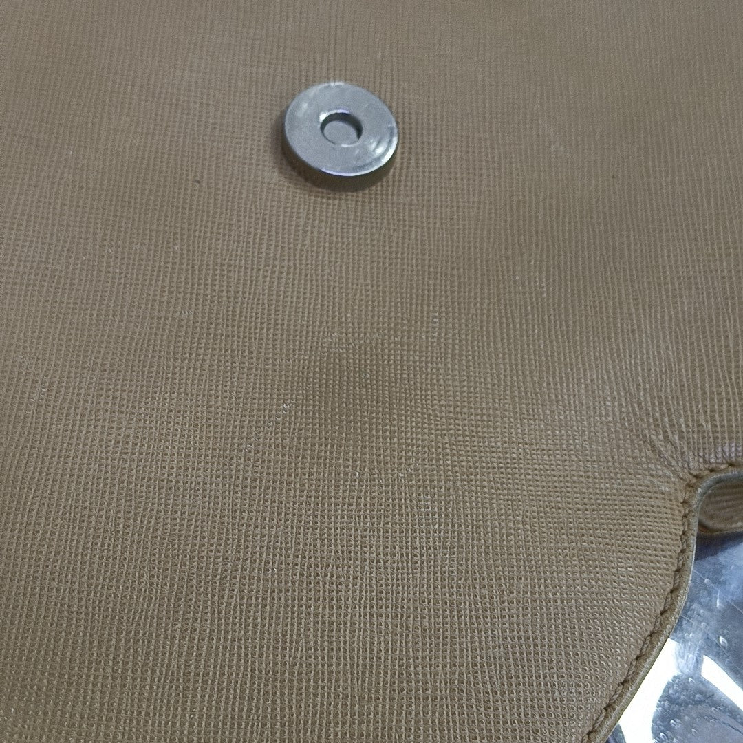 Calfskin Shoulder Bag Beige