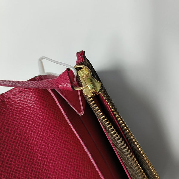 ROSALIE Monogram Coated Canvas Brown Wallet