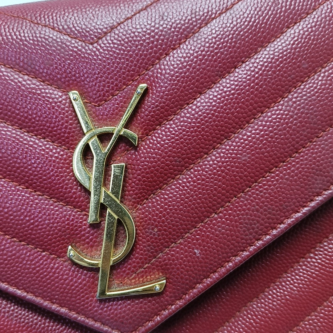 MONOGRAM Medium Quilted Calfskin Red