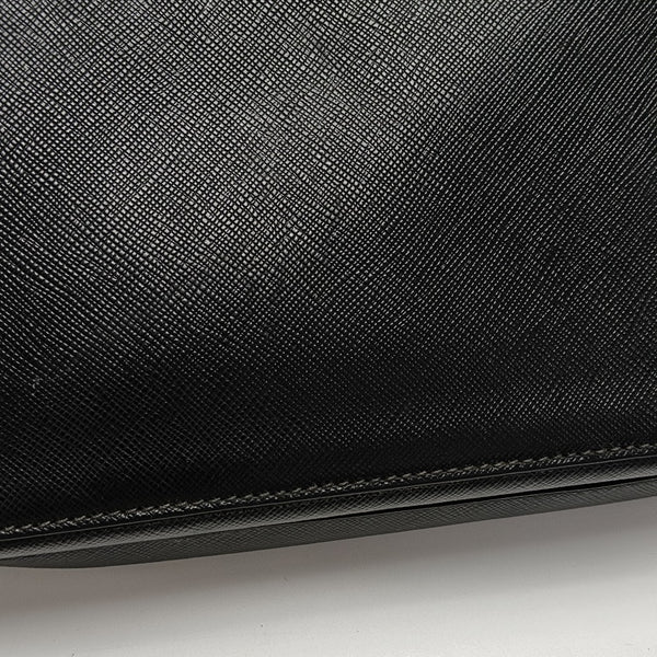 Saffiano Calfskin Clutch Black