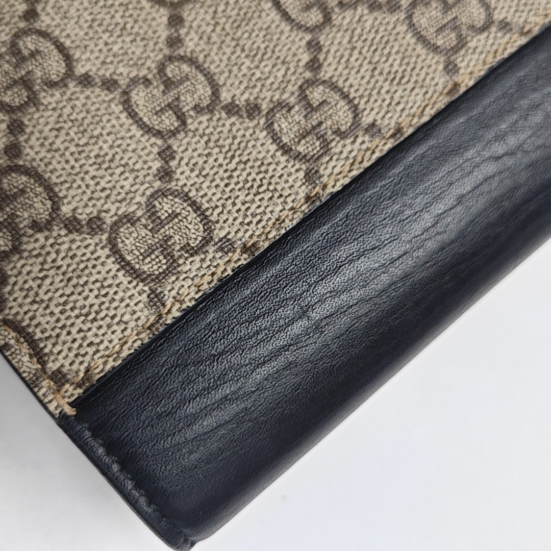 Padlock Monogram Leather Black Wallet