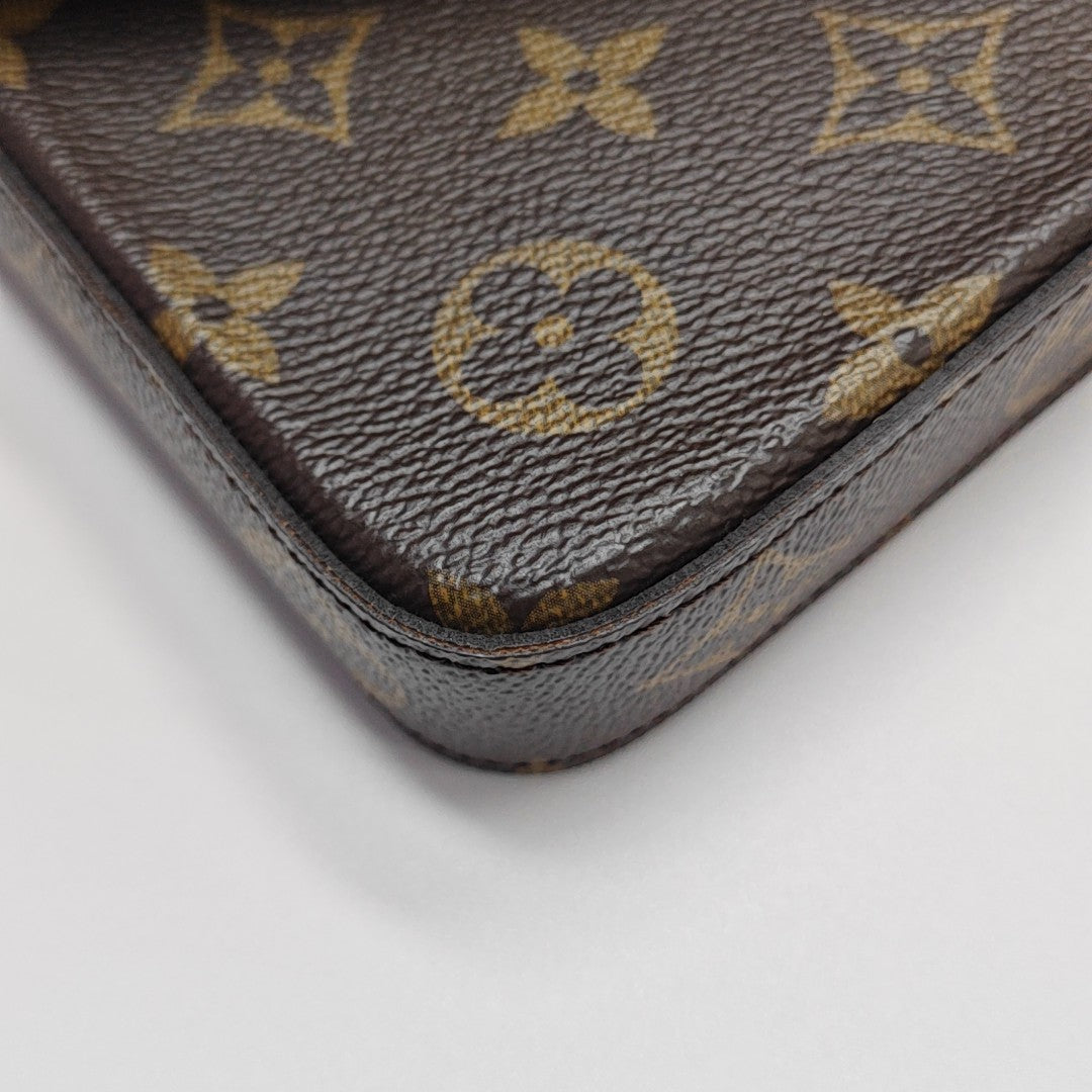 FÉLICIE Monogram Coated Canvas Brown