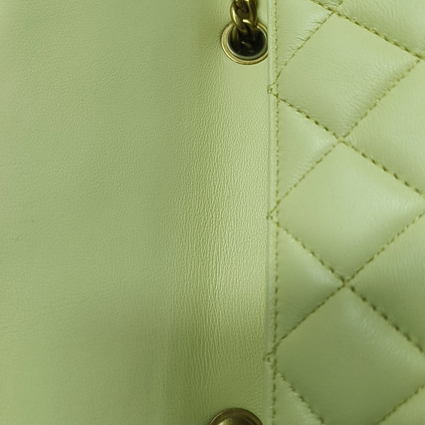 CLASSIC FLAP Mini Quilted Lambskin Yellow