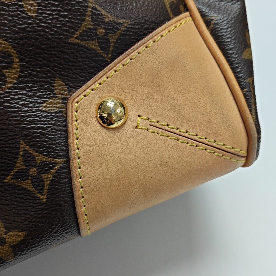 RETIRO NM Monogram Coated Canvas Brown