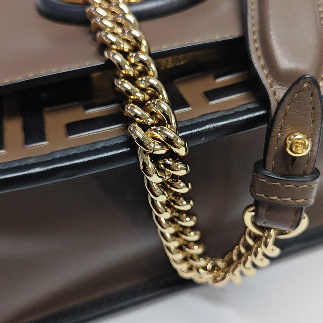 Kan I F Mini Calfskin Brown