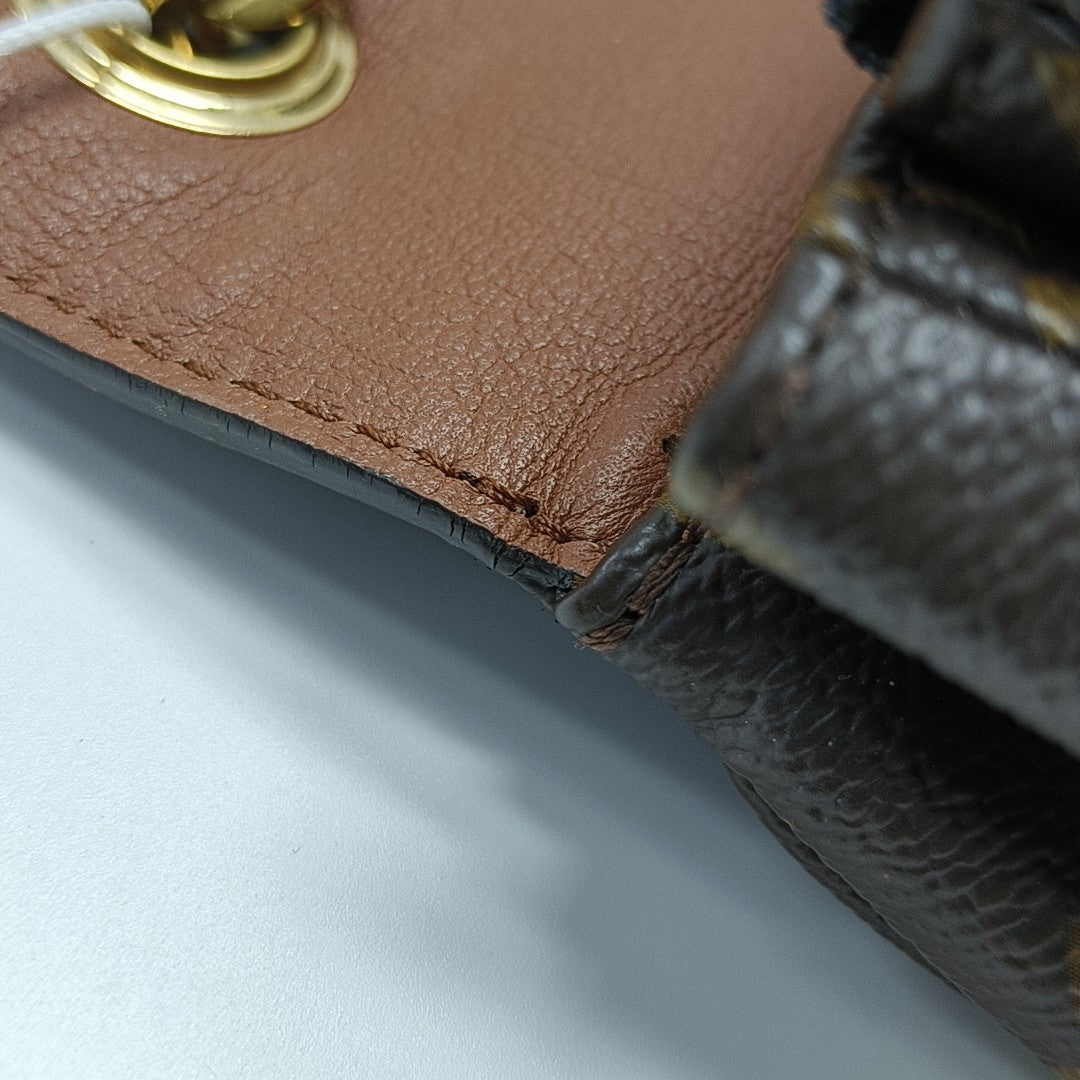 MARCEAU Monogram Coated Canvas Brown