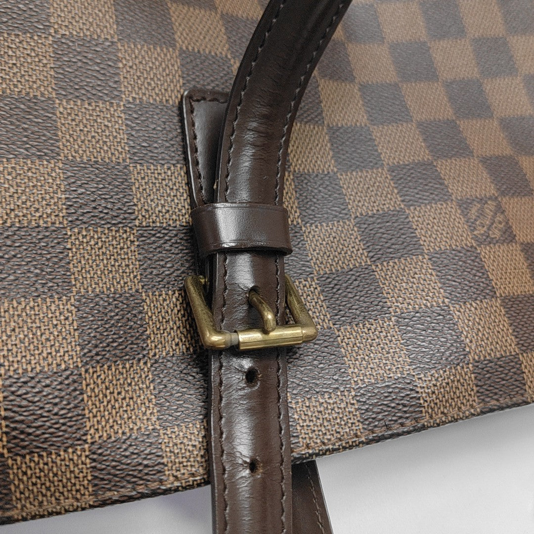CHELSEA Damier Ebene Coated Canvas Brown