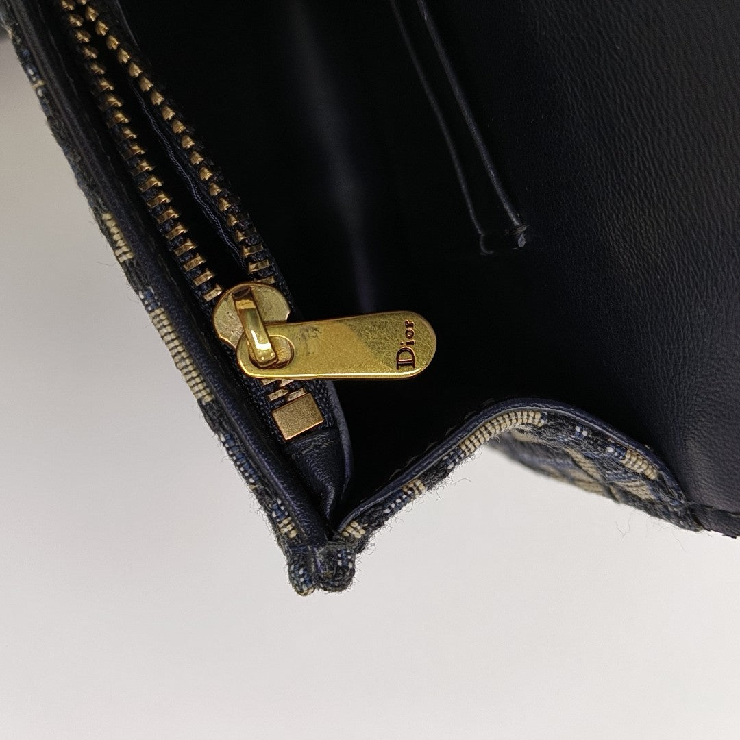 Saddle Mini Oblique Canvas Blue