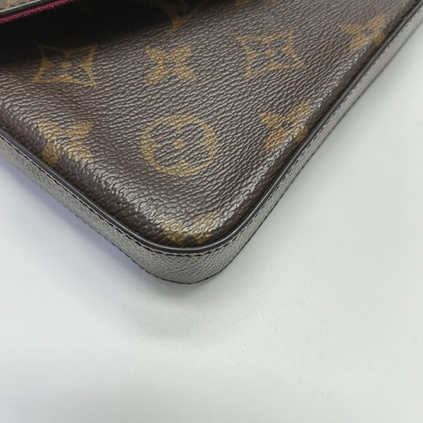 FÉLICIE Monogram Coated Canvas Brown