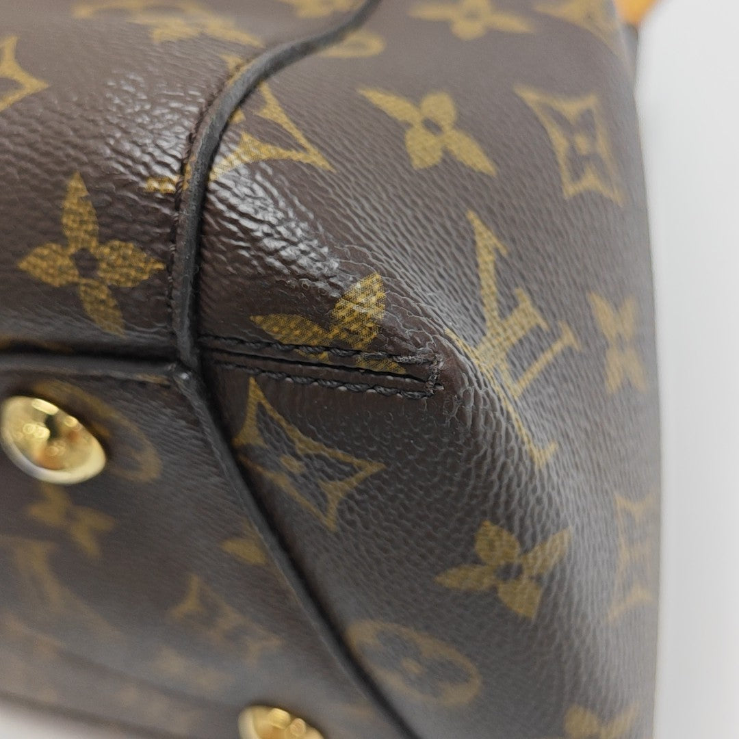 MONTAIGNE Monogram Coated Canvas Brown