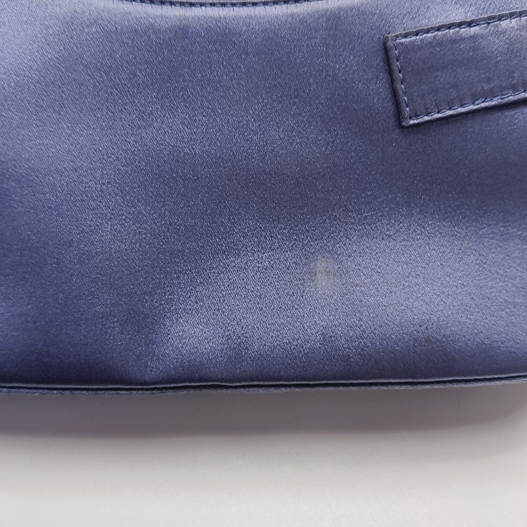 Clasp Hobo Fabric Blue