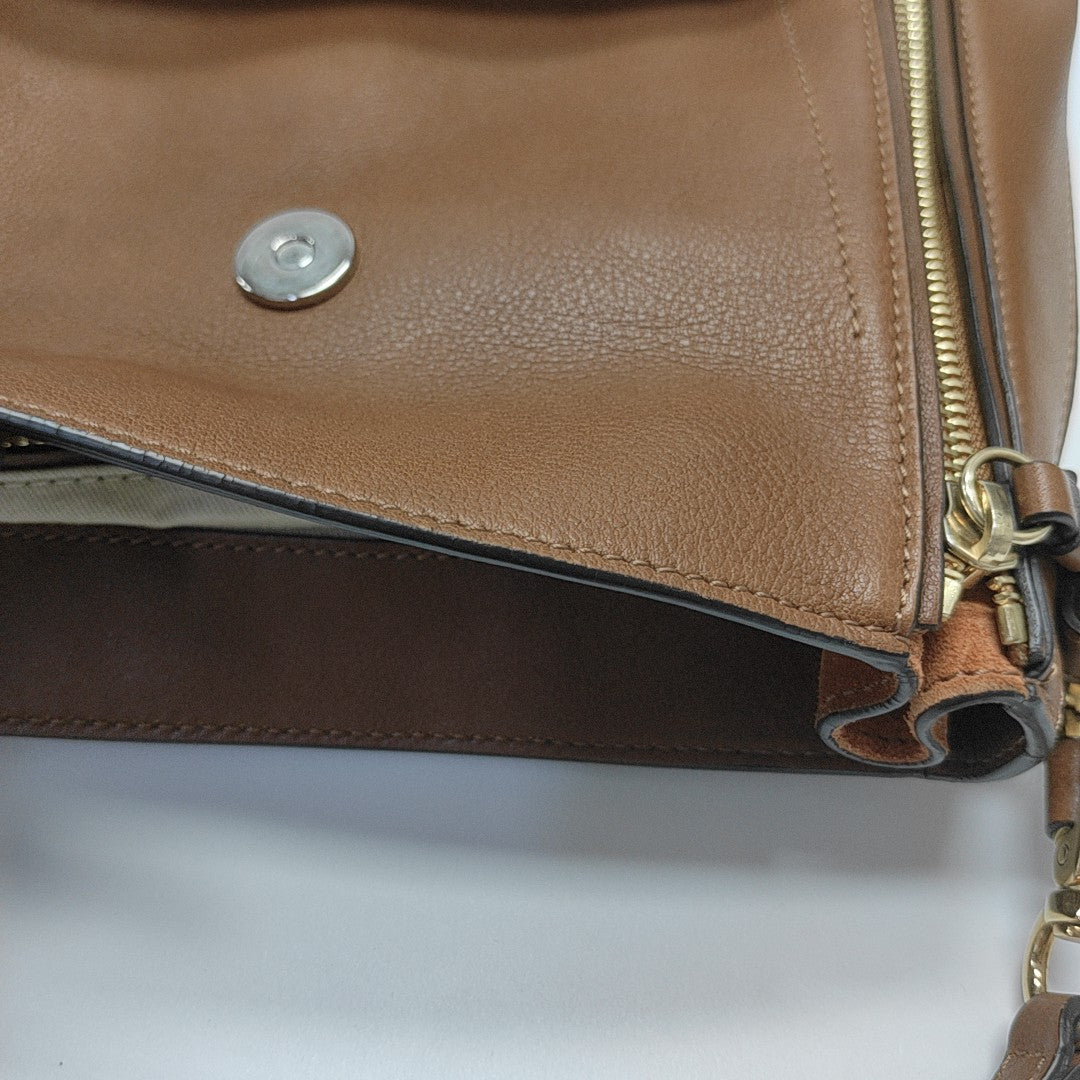 Faye Small Calfskin Brown