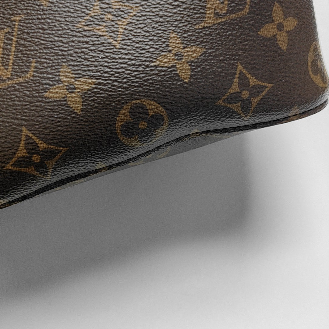 NÉONOÉ MM Monogram Coated Canvas Brown