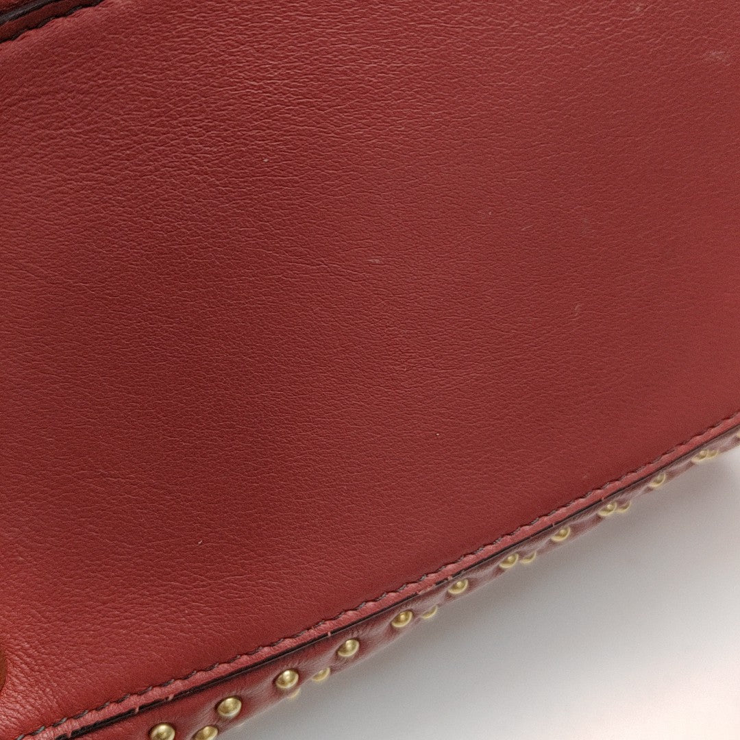 Lady Dior Mediano Piel de Becerro Roja