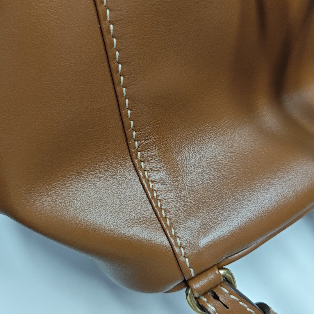 Calfskin Backpack Mini Brown