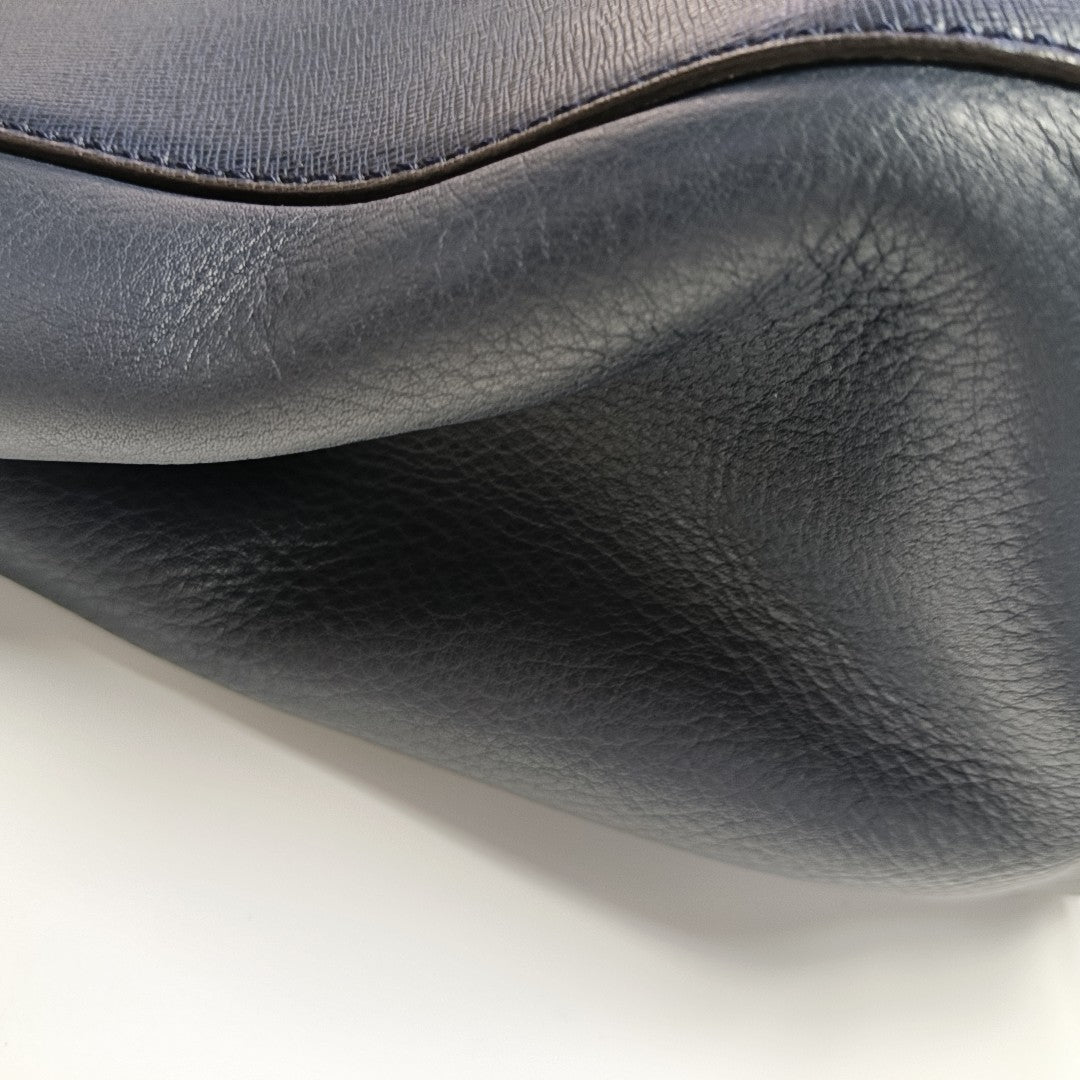 2 Jours Medium Calfskin Blue