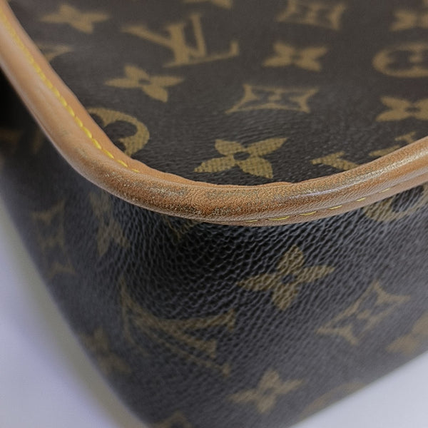 DIANE Monogram Coated Canvas Brown