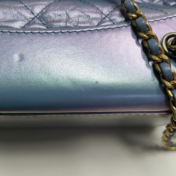 GABRIELLE Small Quilted Calfskin Purple