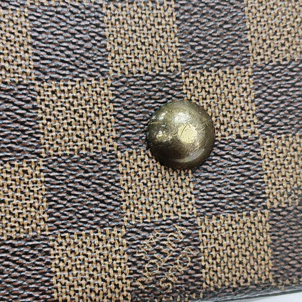 WEST END Damier Ebene Coated Canvas Brown