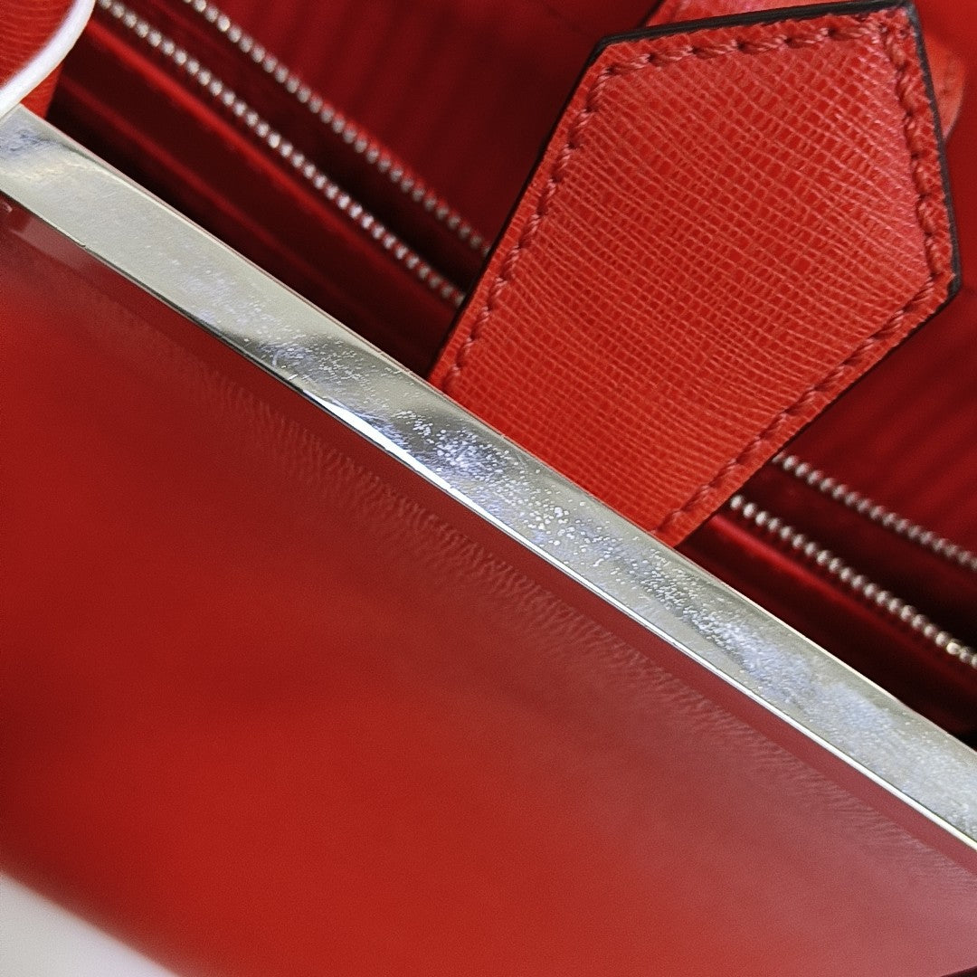 2 Jours Small Calfskin Red