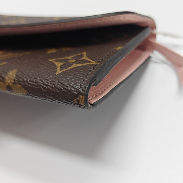 EMILIE Monogram Coated Canvas Brown Wallet
