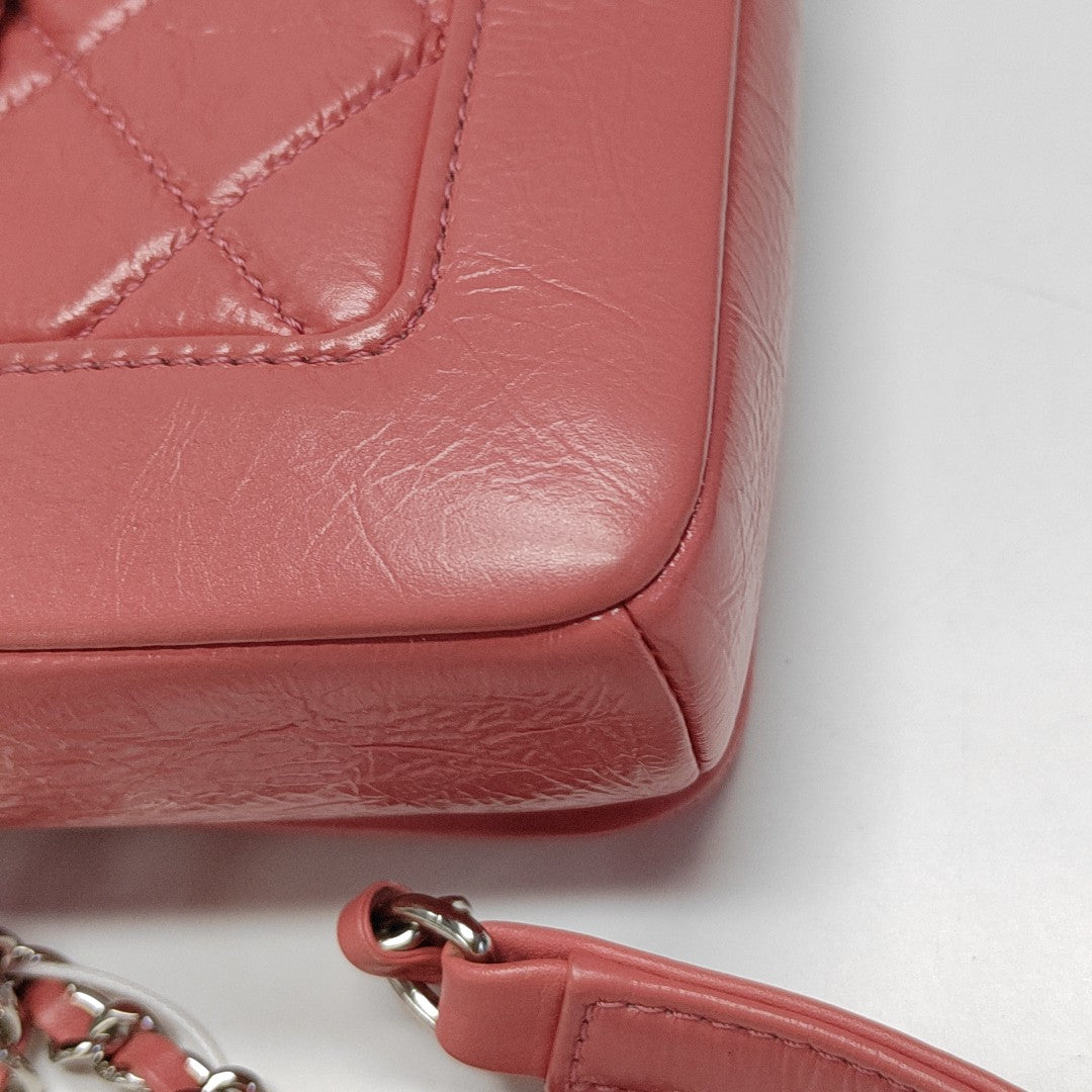 Quilted Calfskin Shoulder Bag Pink