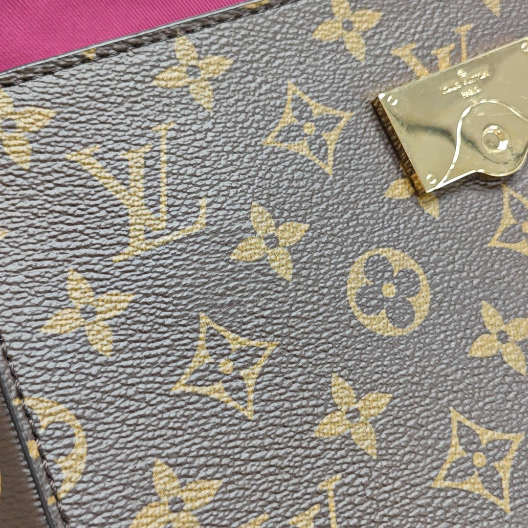 CLUNY Monogram Coated Canvas Brown