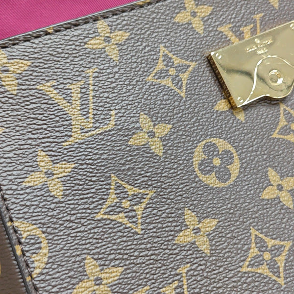 CLUNY Monogram Coated Canvas Brown