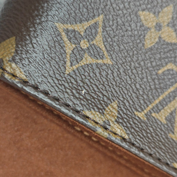 LOCKY BB Monogram Coated Canvas Brown